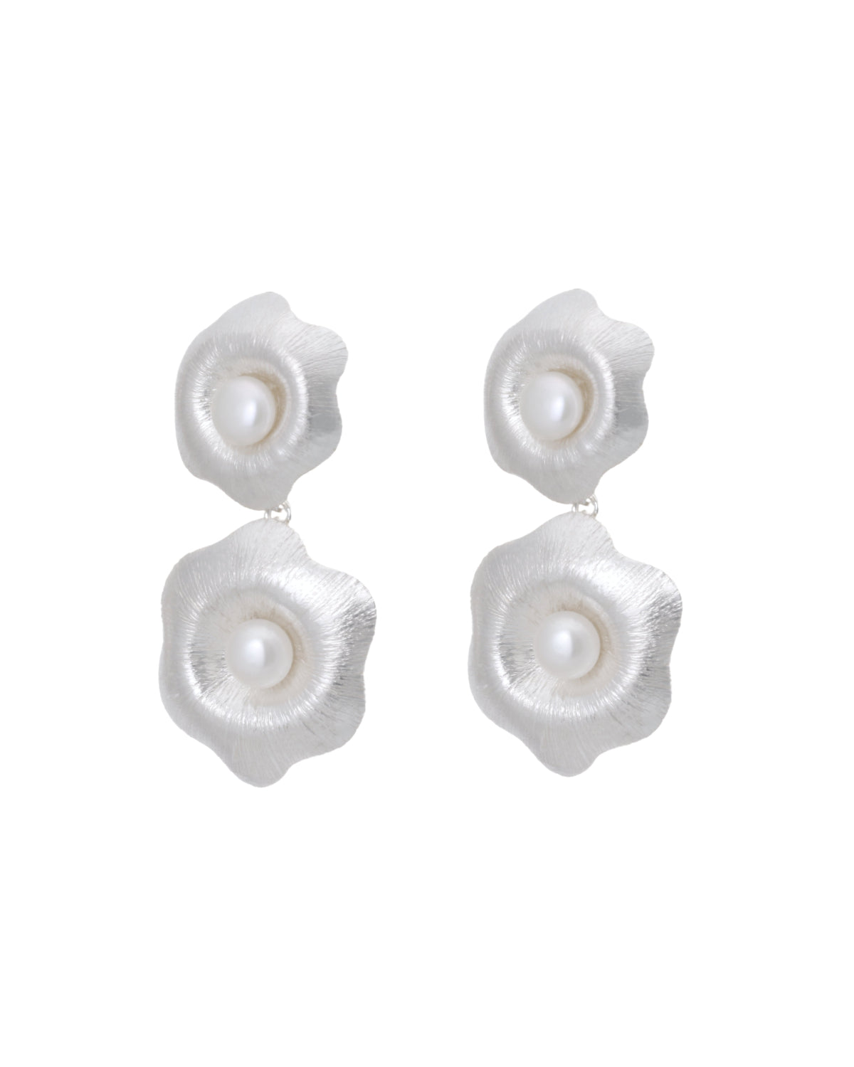 Aretes Loto en Plata 950