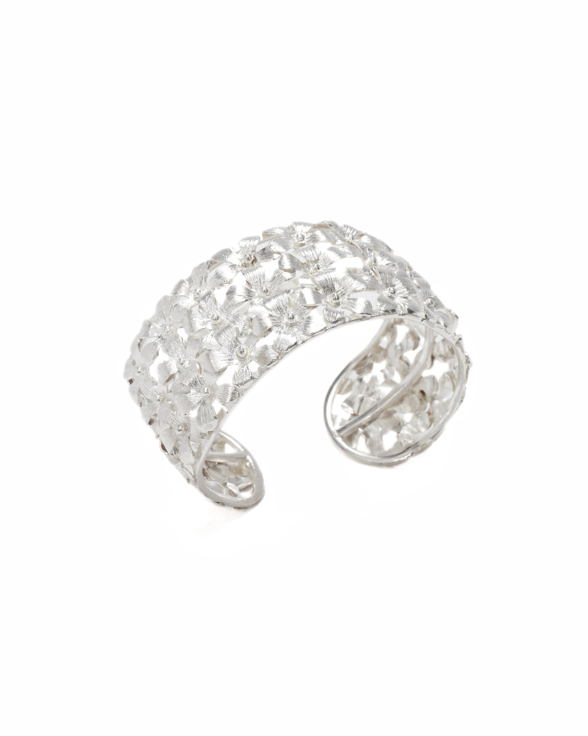 Brazalete Margaritas Grueso en Plata 950